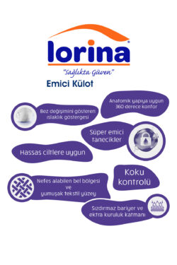 Lorina Emici Külot Hasta Bezi Large 30'Lu 120 Adet - Görsel 2