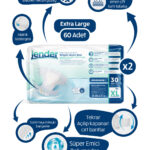 Jender Hasta Bezi XLarge Belbantlı 30'Lu 120 Adet