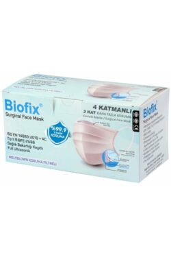 Biofix Meltblown 4 Katmanlı Telli Cerrahi Maske 2 Kat Daha Fazla Koruma (150 Adet) 3 Paket 50’Li