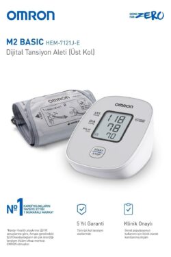 Omron M2 Basıc Hem-7121J-E Üst Koldan Ölçer Dijital Tansiyon Aleti - Görsel 6