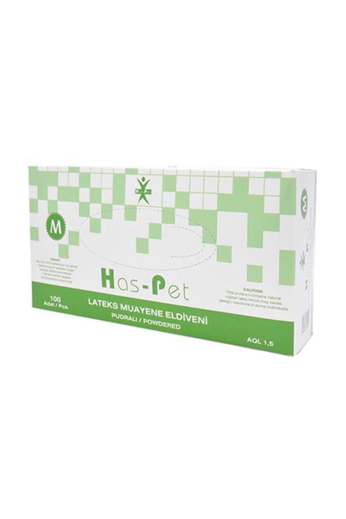 1_org_zoom-60.jpg Has-Pet Haspet Lateks Muayene Eldiveni Pudralı Beyaz M Beden 100 Adet - Görsel 1