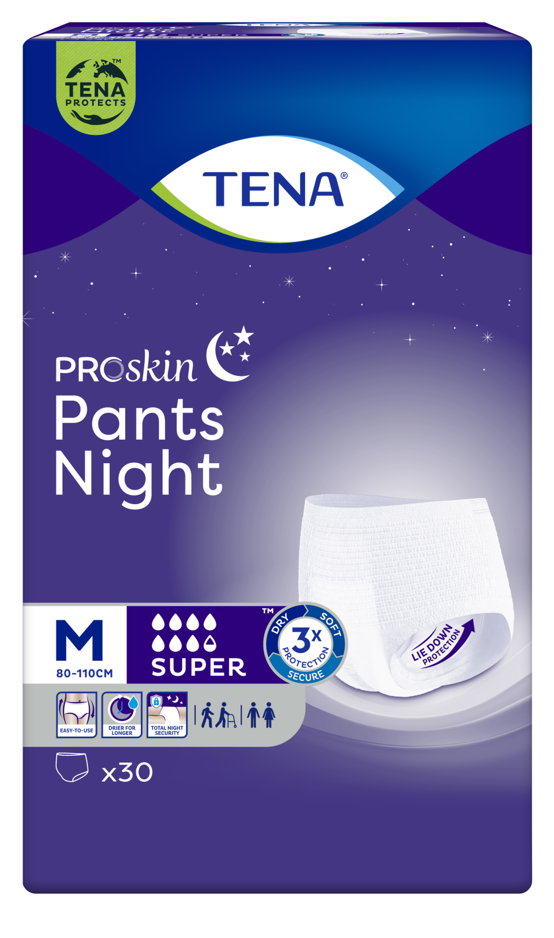 tena-proskin-pants-night-medium-orta-beden-gece-icin-super-emici-kulot-30-lu-paket_661546cc7076b.png Tena ProSkin Pants Night Medium Orta Beden Gece için Süper Emici Külot 30 lu paket - Görsel 1